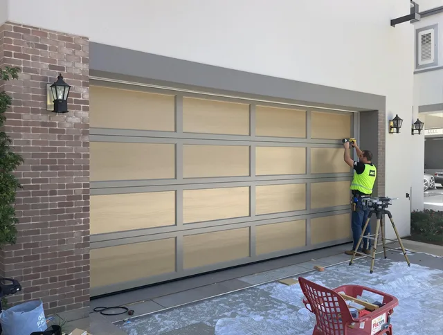 Garage door replacement service by North Branford Garage Door Repair in North Branford