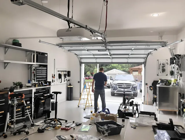 Garage door opener installation by North Branford Garage Door Repair in North Branford