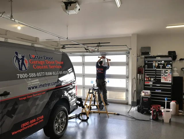 North Branford Garage Door Repair team performing same-day garage door repair in North Branford